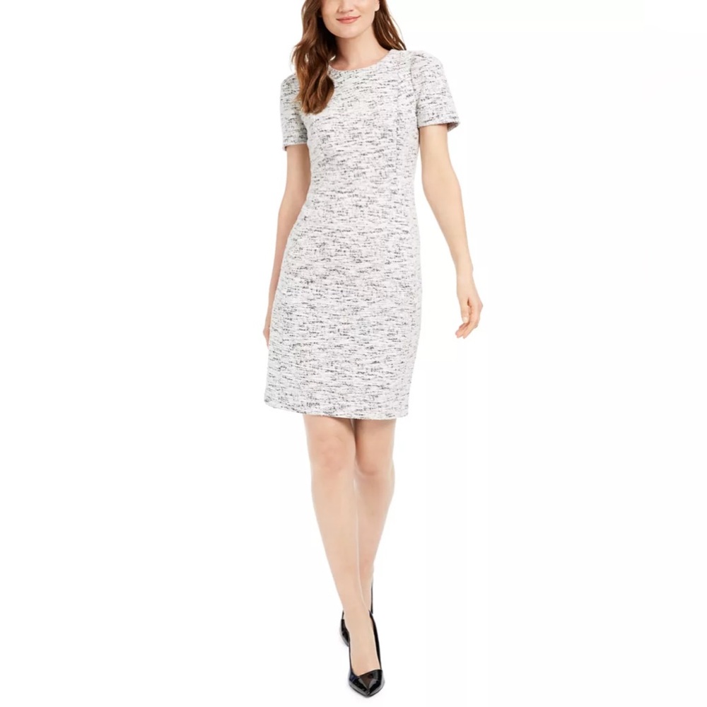 Calvin Klein Tweed Sheath Dress